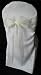 100 Pieces White Organza Wedding Chair Bow sashes