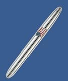 600AF Chrome Bullet Space Pen w/ American Flag Emblem