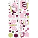Lambs & Ivy Raspberry Swirl Wall Appliques
