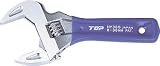 ＴＯＰ　薄型軽量ワイドモンキレンチ　ショートエコワイド　口開寸法１２～４９　2877252 HY49S