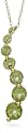 10k Yellow Gold, August Birthstone, Peridot Journey Pendant, 18