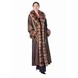 Sable Trimmed Sheared Mink Fur Coat by MadisonAveMall