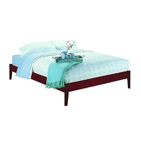 Newport Cordovan Simple Platform Bed, Full by SmartBargains
