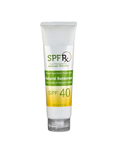 SPF 40 Natural Facial and Body Sunscreen with Zinc Oxide & Titanium Dioxide -No Chemical - Mineral Based for Any Types Skin Sunblock