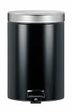 Kitchen & Housewares : Brabantia Pedal Bin, 3 litre, plastic bucket, with matt steel lid Matt Black