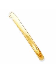 14K Gold 4/16 High Polished Hinged Bangle Bracelet