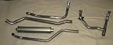 Single Exhaust System - stainless steel - with muffler and resonator