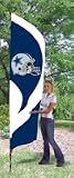 Dallas Cowboys Applique 9x3 foot Feather Banner Flag