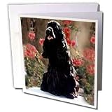 Dogs Cocker Spaniel - English Cocker Spaniel Black - Greeting Cards-12 Greeting Cards with envelopes
