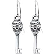 Skull Skeleton Key Earrings