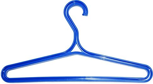 Heavy Duty Reinforced Polycarbonate I-Beam Garment Hanger by Kora Gear - Blue