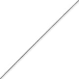 Sterling Silver 0.6mm Box Chain Bracelet - 10 Inch