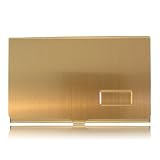 Brushed Electroplated Gold Nice Business Card Holder