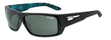 Arnette Munson Italian Sunglasses AN4164, 2103/71 Matte Black w/ Inside Graphics and Grey Green Lens