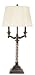 37 Regal 2-Armed Victorian Twisted Stem Table Accent Lamp