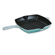 Le Creuset Square Skillet Grill with Handle: Caribbean