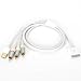 AV composite video to tv-rca cable USB for Apple iPad 1 iPad 2 iPhone iPod