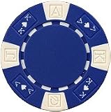 Clay Composite Ace King Poker Chips 25 11.5 gram Blue Poker Chips
