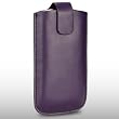 HTC WILDFIRE PURPLE PU LEATHER POCKET POUCH COVER CASE BY CELLAPOD CASES
