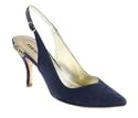 Slingpumps von David Braun aus Ziegenvelours in Nachtblau