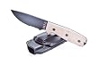 Ontario Rat 3, Canvas Linen Micarta Handle, Serrated