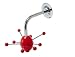 PT Hatrack Saturnus Coat Rack Ball Wood Red Balls 30 x 35 cm