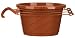 Akro-Mils HSO12004E24 Euro Swirl Hanging Basket, Clay, 12-Inch