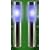 NEW 4 X BLUE STAINLESS STEEL SOLAR POST BOLLARD LIGHTS