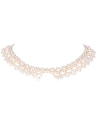 White Potato Freshwater Cultured Pearl Collar Necklace (5-5.5mm), 16"+2" Extender