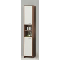 Badm�bel Hochschrank Badschrank Zwetschge/wei� Madrid