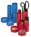5 Star Desk Tidy with 6 Compartment Tubes Blue