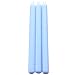 3x Baby Blue Dinner Candles