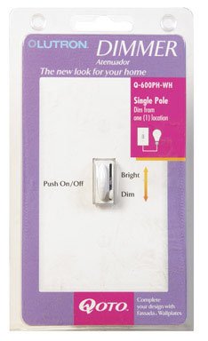 QOTO Single Pole Preset Dimmer, White