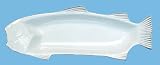 White Fish Ceramic Pottery Trout Medium Casserole 13 1/2"x5"x1 1/4"