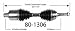 All Products : Empi 80-1306 100% New Constant Velocity Premium Complete CV Half Shaft Drive Axle Assembly