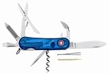 Produkt-Bild: Schweizer Offiziersmesser, Evolution, 9-teilig, Griffschalen transparent-blau