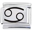 Body Candy Italian Charms Laser Zodiac Sign - Cancer