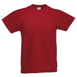 Fruit of the Loom Childrens T-Shirt - Brick Red 9/11