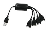 Produkt-Bild: flexible USB 2.0 Hub 4 Port Verteiler Kabel USB 4 fach
