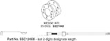 Teleflex SSC12412 12' Marine Rack and Pinion Steering Cable Assembly