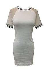 Junior Cocktail Polyester/Ponte/Rayon/Spandex Fitted Mesh Raglan Sleeves Short Sleeves Bodycon Dress/Evening Dress/Mini Dress 