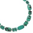 .925 Silver & Turquoise Beaded Necklace- 18 + 2 IN