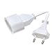 Vivanco EV3W Strom Verlängerung (Eurostecker) 3,0m weiß