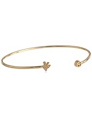 Brass Dove Peace Cuff Bracelet; 2.75"