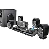 iLuv i1277 Slim Desktop Video 5.1 Channel Home Theatre System and DVD Player with iPod Dock (Black)