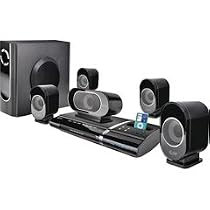iLuv i1277 Slim Desktop Video 5.1 Channel Home Theatre System and DVD Player with iPod Dock (Black)