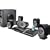 iLuv i1277 Slim Desktop Video 5.1 Channel Home Theatre System and DVD Player with iPod Dock (Black)