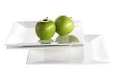 Domestic Professional 923309 Set 3 Teller eckig 26 cm Trendy Line