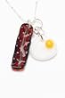 Bacon and Egg Necklace