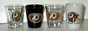 Washington Redskins Collector Shot Glass 4 Piece Set